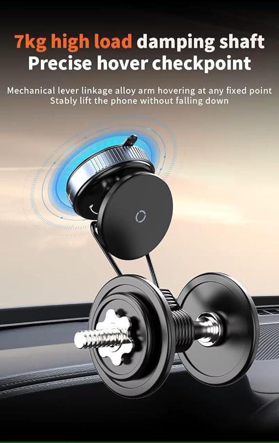 Universal 360° Rotating Magnetic Suction Phone Holder – Secure Mount for Car, Home & Office