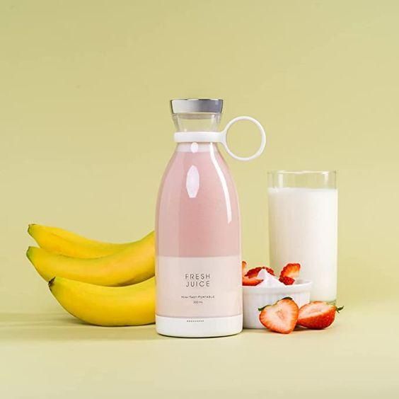Portable USB Rechargeable Mini Juice Blender – 380ml Travel Juicer Bottle for Smoothies, Shakes & Fitness