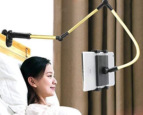 Flexible Mobile Phone & Tablet Holder Stand – Adjustable 3-Arm Clip Mount for Desk, Bed, and Table | 110cm Long, Foldable, Hands-Free Use