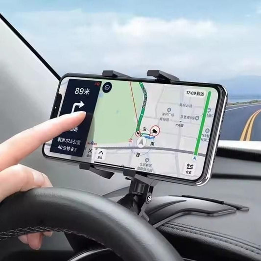 Universal Phone Holder 360 Free Rotation – Adjustable Car Mount for Hands-Free Driving and Navigation