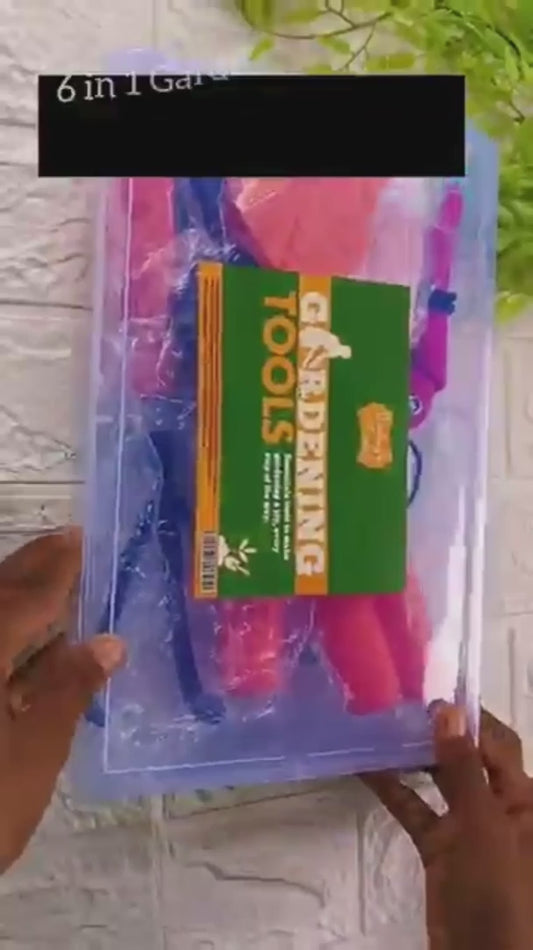 6 in 1 Garden Tools with Box